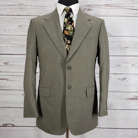 Kilburne & Finch Wool Blend Green Nails Head Blazer Jacket Size 38R - Picture 1 of 12